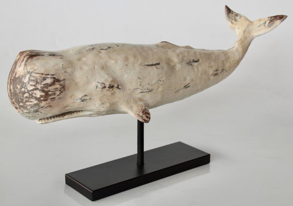 Ornament - XL Cream Whale