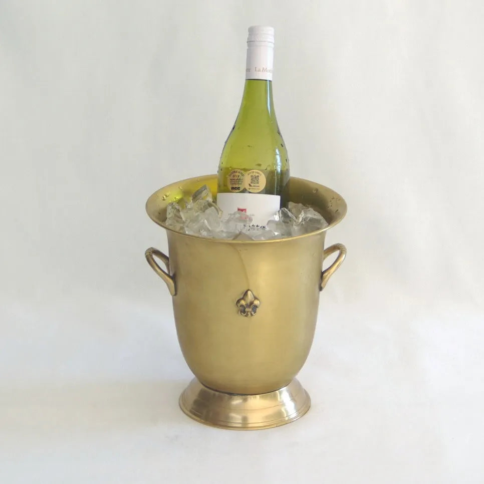 Wine Cooler - Brass Fleur