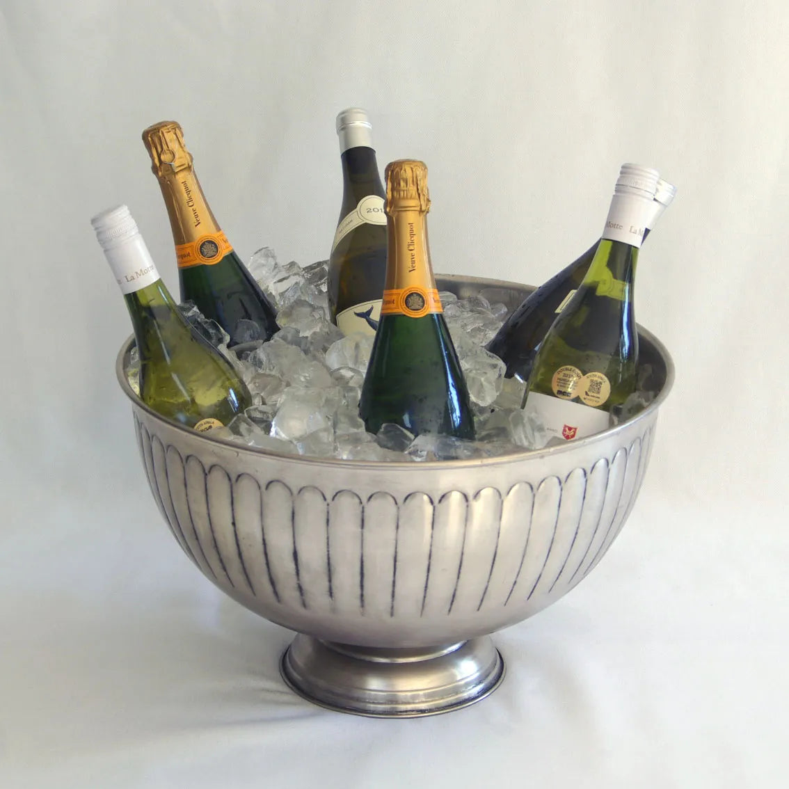 Wine Cooler - Silver Champagne Bowl Lines