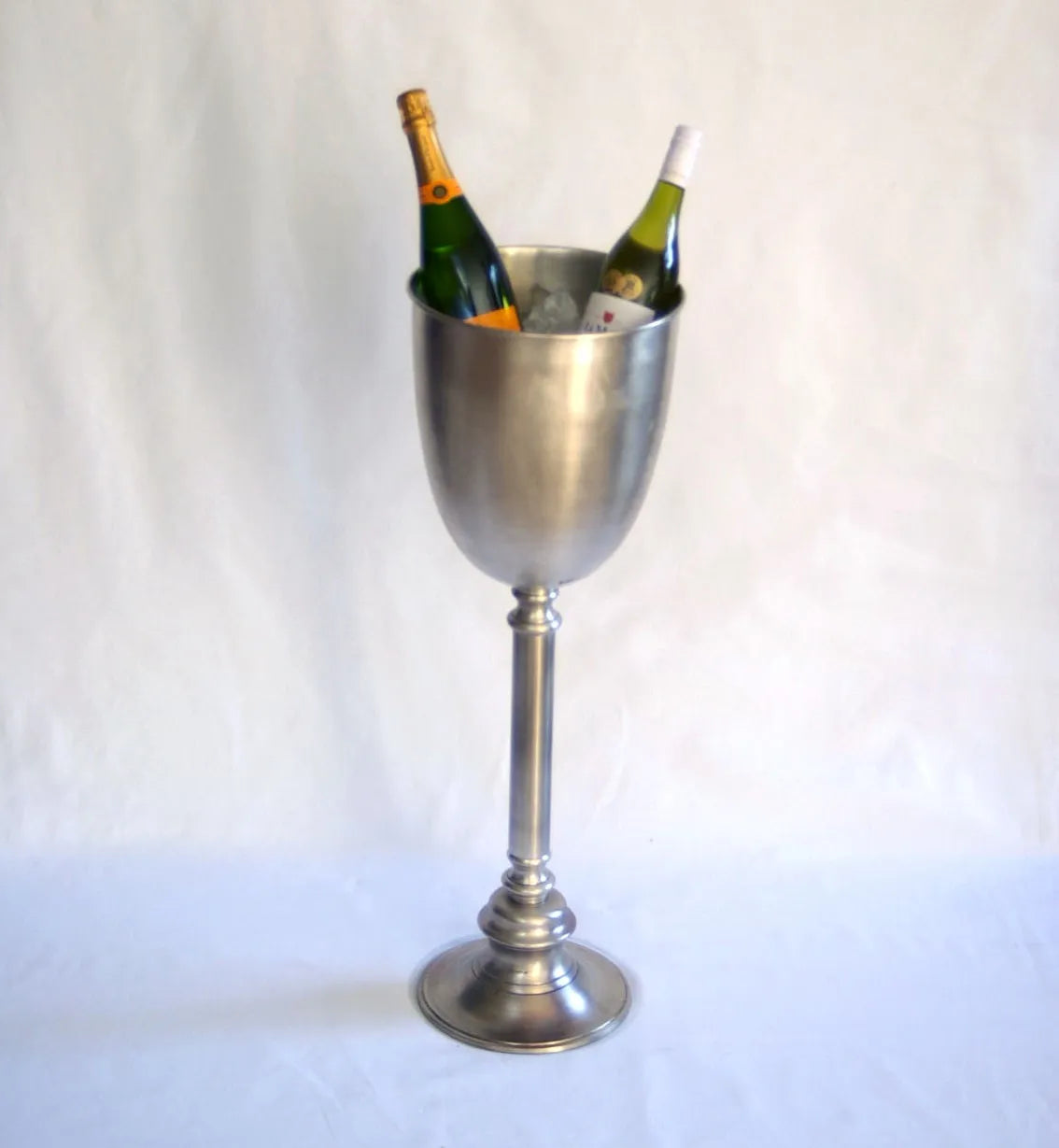 Wine Cooler - Silver Ice Bucket On Stand