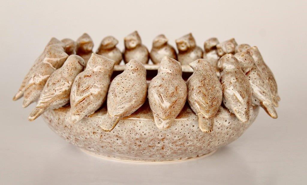 Bowl - Ceramic Bird Flock