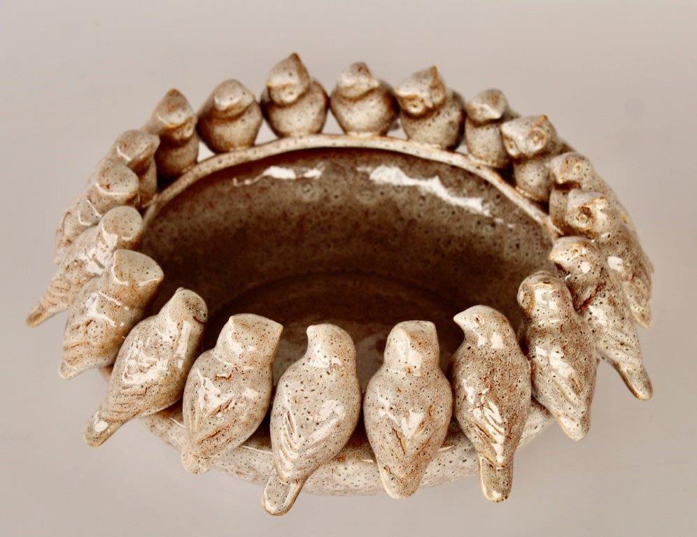 Bowl - Ceramic Bird Flock
