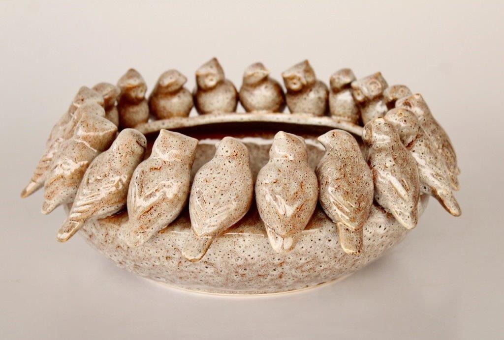 Bowl - Ceramic Bird Flock