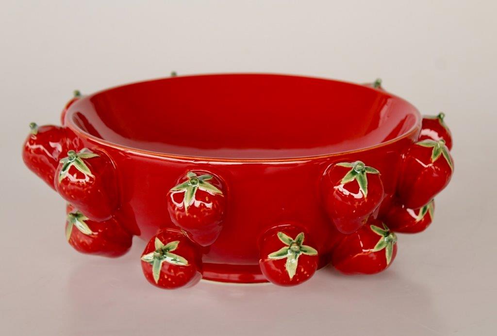 Bowl - Ceramic Strawberries