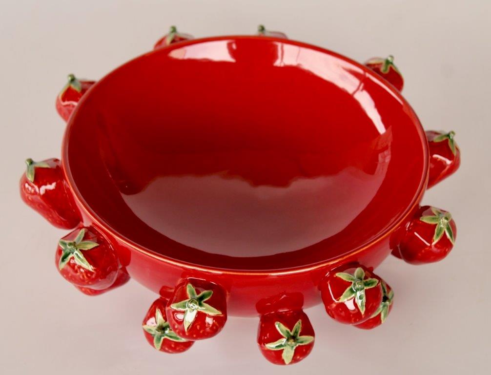 Bowl - Ceramic Strawberries