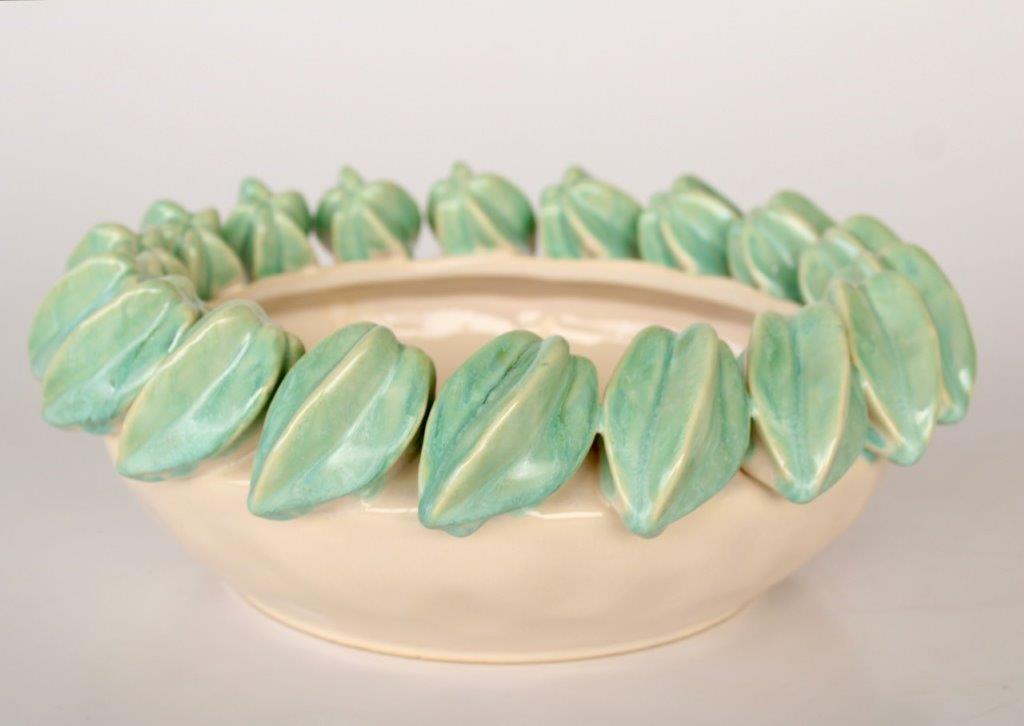 Bowl - Ceramic Turquoise Starfruit