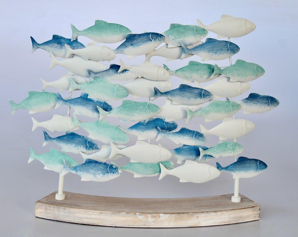 Ornament - School of Fish Blues 47x63