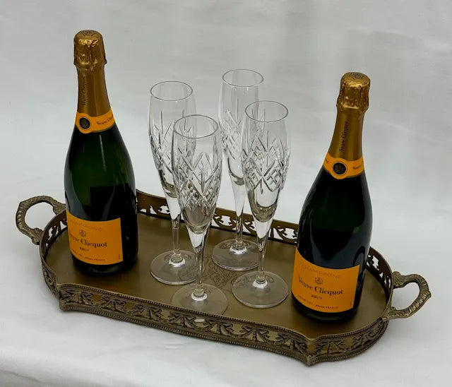 Tray - Brass Oblong French