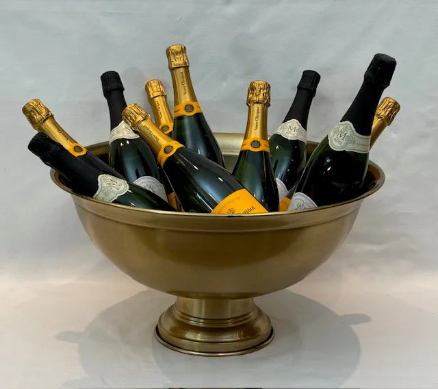 Wine Cooler - Brass Champagne Bowl Elegance 50cm