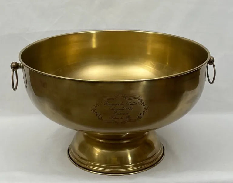 Wine Cooler - Brass Champagne Bowl XXL Brasserie