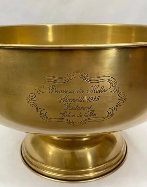 Wine Cooler - Brass Champagne Bowl XXL Brasserie