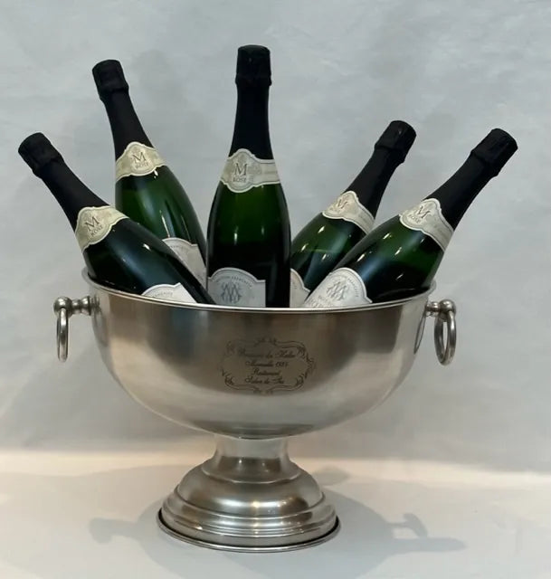 Wine Cooler - Silver Champagne Bowl Elevated