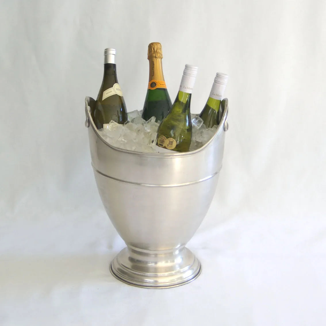 Wine Cooler - Silver Ice Bucket Banded