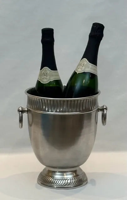 Wine Cooler - Silver Ice Bucket Ring Handled