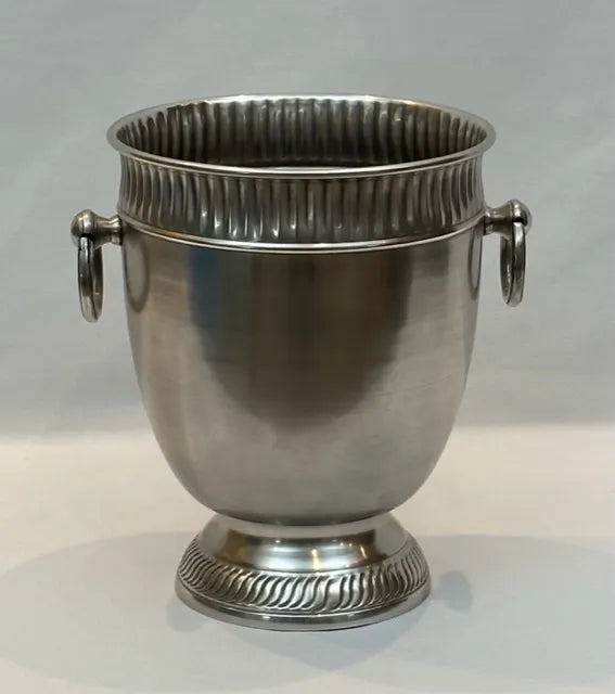 Wine Cooler - Silver Ice Bucket Ring Handled