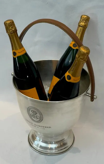 Wine Cooler - Silver Ice Bucket Roedered Strapped