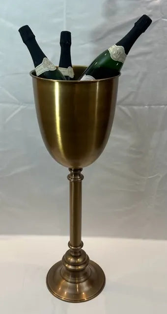 Wine Cooler Stand - Brass Antique