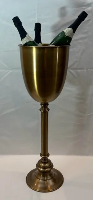 Wine Cooler Stand - Brass Antique
